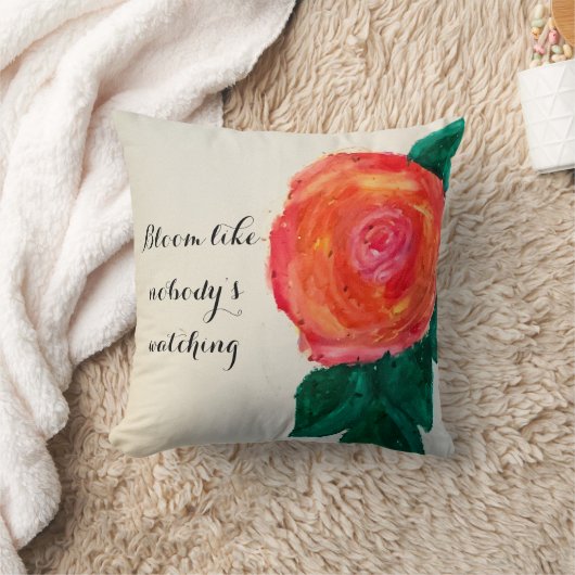 Bloom Like Nobody’s Watching クッション (ブランケット)