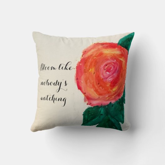 Bloom Like Nobody’s Watching クッション (裏面)
