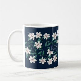 "Bloom Like Wildflowers" Elegant Floral Pattern コーヒーマグカップ