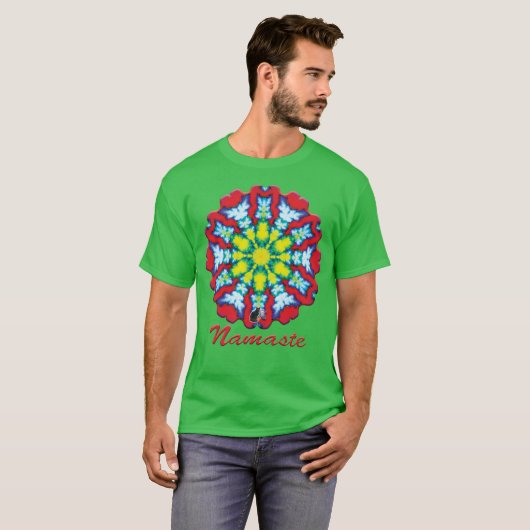 Bloom Namaste Kaleidoscope T-shirt Tシャツ (正面フル)