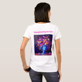 "Bloom of Eternity" – A Colourful Surreal Portrait Tシャツ (裏面フル)