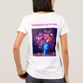 "Bloom of Eternity" – A Colourful Surreal Portrait Tシャツ (裏面)