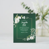 Bloom of Love Wedding Invitation Postcard ポストカード (スタンド正面)