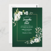 Bloom of Love Wedding Invitation Postcard ポストカード (正面/裏面)