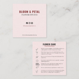 Bloom & Petal フラワースタジオ ビジネスカード