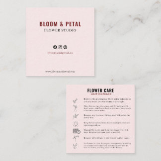 Bloom & Petal フラワースタジオ ビジネスカード
