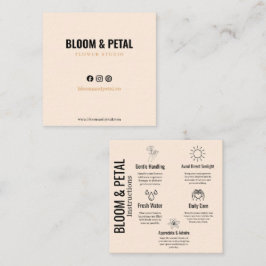 Bloom & Petal フローラルスタジオ ビジネスカード