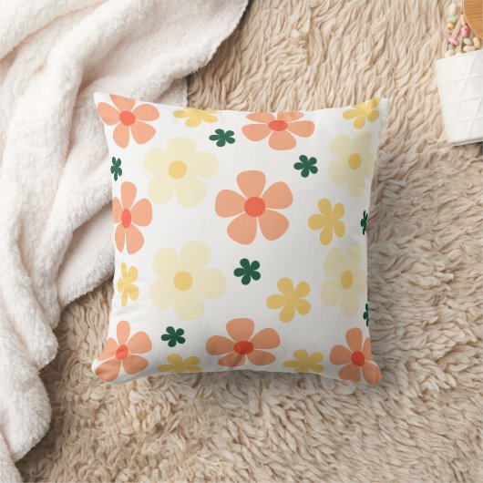 Bloom Pop Fiesta Throw Pillow クッション (ブランケット)