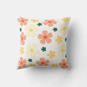 Bloom Pop Fiesta Throw Pillow クッション (裏面)
