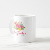 Bloom & Smile Floral Mug コーヒーマグカップ (正面左)