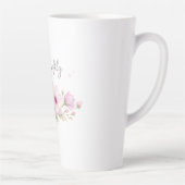 Bloom Softly – パステル水彩フラワー カフェラテマグ (右)