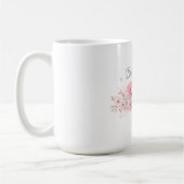 Bloom Softly – パステル水彩フラワー コーヒーマグカップ (左)