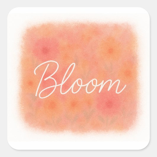 Bloom Sticker スクエアシール (正面)