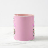 Bloom This Easter – Floral Easter Egg Art - caneca マグカップ (中央)