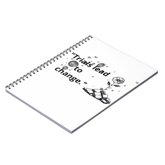 Bloom Through Trials – Strength from the Cracks ノートブック (左側)