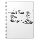 Bloom Through Trials – Strength from the Cracks ノートブック (正面)