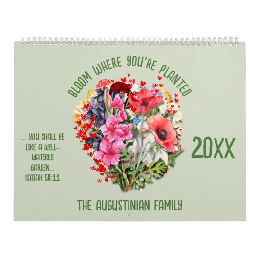 BLOOM WHERE PLANTED 2026 Christian Birth Month カレンダー (カバー)