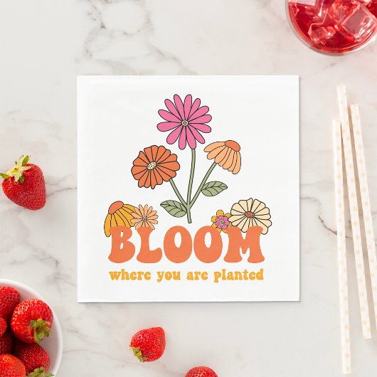Bloom Where You Are Planted スタンダードランチョンナプキン