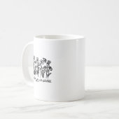 Bloom Where You Are Planted, Botanical, Insrationa コーヒーマグカップ (正面左)
