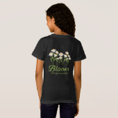 Bloom Where You Are Planted - Daisy Flower Quote D Tシャツ (裏面フル)