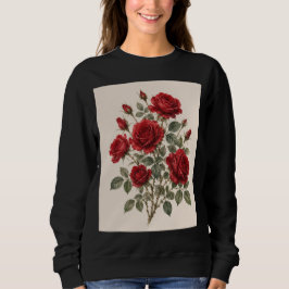 Bloom Where You Are Planted | Vintage Rose Botanic スウェットシャツ