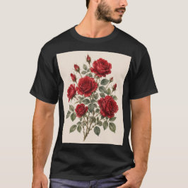 Bloom Where You Are Planted | Vintage Rose Botanic Tシャツ