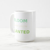 Bloom Where You’re Planted Hoodie & Mug – Inspirat コーヒーマグカップ (正面左)