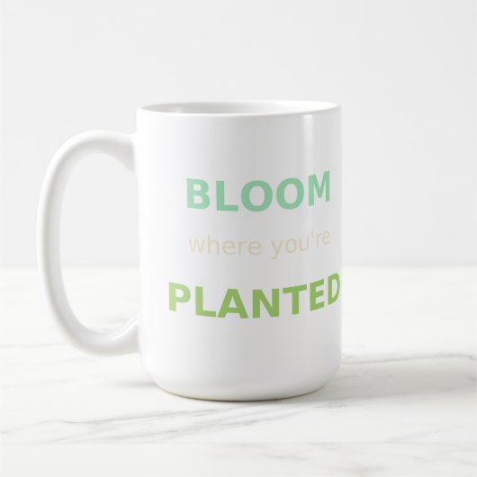 Bloom Where You’re Planted Hoodie & Mug – Inspirat コーヒーマグカップ (左)
