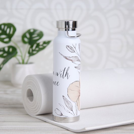 🌸 Bloom with Grace 🌿 ウォーターボトル (ヨガ)