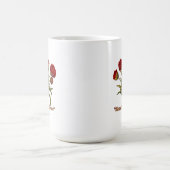 Bloom With Grace フラワー | 上品な植物の引用 コーヒーマグカップ (中央)