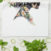 Bloom with Grace Elegant Floral Inspirational Art キッチンタオル (折り畳み)