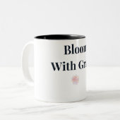 Bloom With Grace Floral Coffee Mug ツートーンマグカップ (正面左)