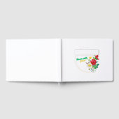 Bloom with Grace Floral Guest Book – Elegant Event ゲストブック (全面)