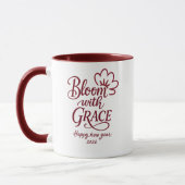 Bloom with Grace – New Year 2026 Combo Mug マグカップ (左)