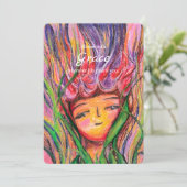 Bloom With Grace – Pastel Floral Encouragement Car シーズンカード (スタンド正面)