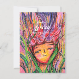 Bloom With Grace – Pastel Floral Encouragement Car ポストカード