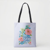 🌸👜 “Bloom with Grace” Tote Bag トートバッグ (正面)