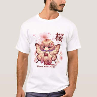 Bloom with Magic - Kawaii Sakura Fairy Tシャツ