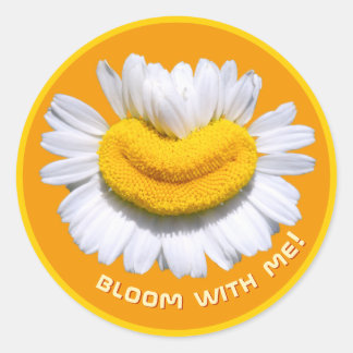 "bloom with me!" チャーモミラスマイル オレンジ ラウンドシール