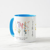 Bloom with Positivity_Motivational Wildflower Mug マグカップ (正面左)
