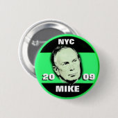 Bloomberg Pin 2009年の市長 缶バッジ (正面&裏面)