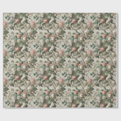 Bloombound Sentinel – ゴシックフローラデザイン ラッピングペーパー (フラット)
