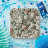 Bloombound Sentinel – Gothic Floral Design ペーパープレート (パーティー)