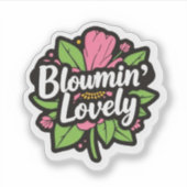 Bloomin Lovely Garden Flower シール (正面)