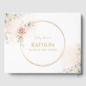 Blooming Baby Shower Invitation ゲストブック (裏面)