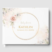 Blooming Baby Shower Invitation ゲストブック (正面)