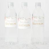 Blooming Baby Shower Invitation ペットボトルラベル (ボトル)