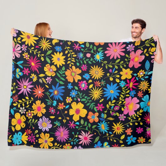 Blooming Beautiful design 60x80 Fleece Blanket フリースブランケット (インサイチュ)