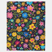 Blooming Beautiful design 60x80 Fleece Blanket フリースブランケット (正面)