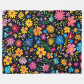 Blooming Beautiful design 60x80 Fleece Blanket フリースブランケット (正面(横))